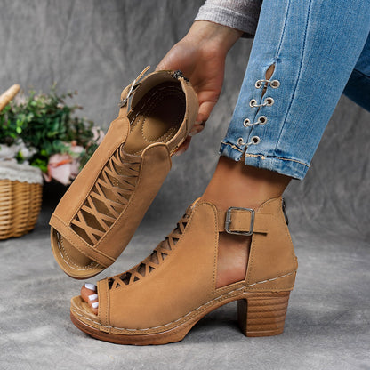 Savannah Cutout Heeled Sandal