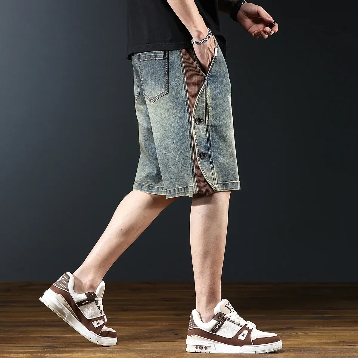 Sawyer Retro Denim Shorts
