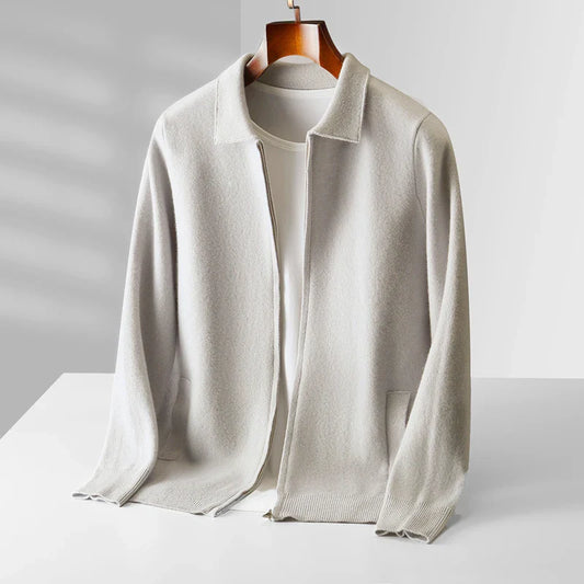 Elliot Collared Knit Jacket