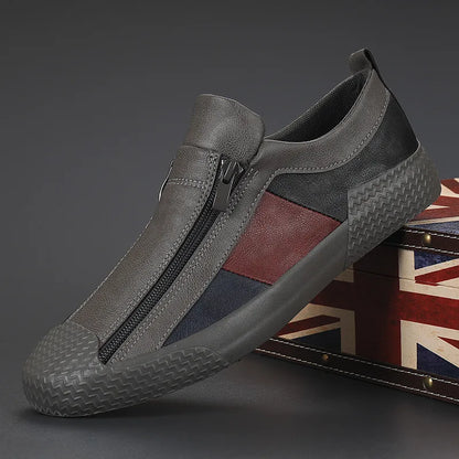 Henry Zip Leather Sneaker