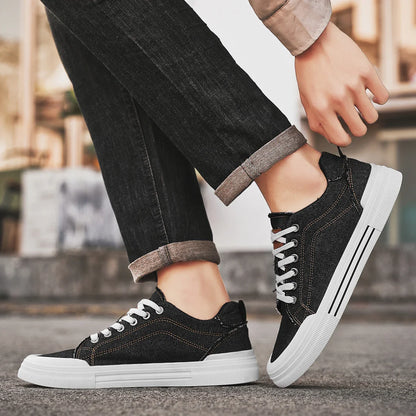 Brooklyn Denim Canvas Trainers