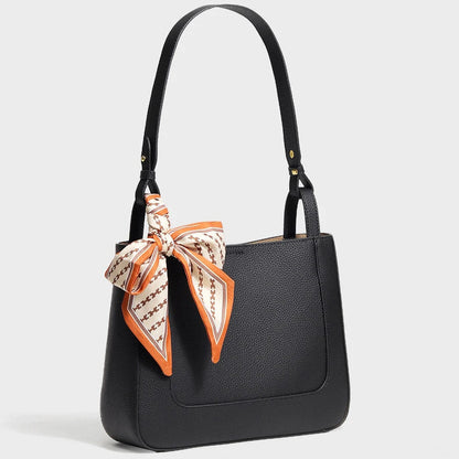 Luxe Noir Leather Tote