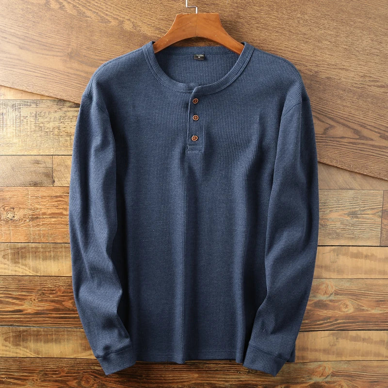 Carter Waffle Knit Henley