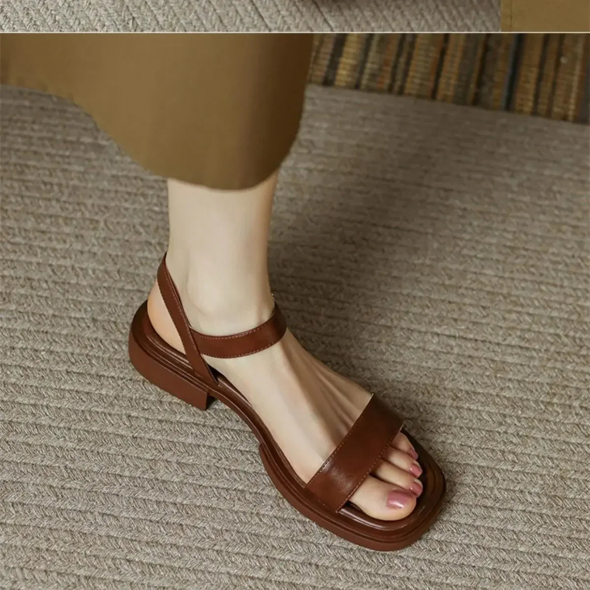 Aria Low Heel Sandals