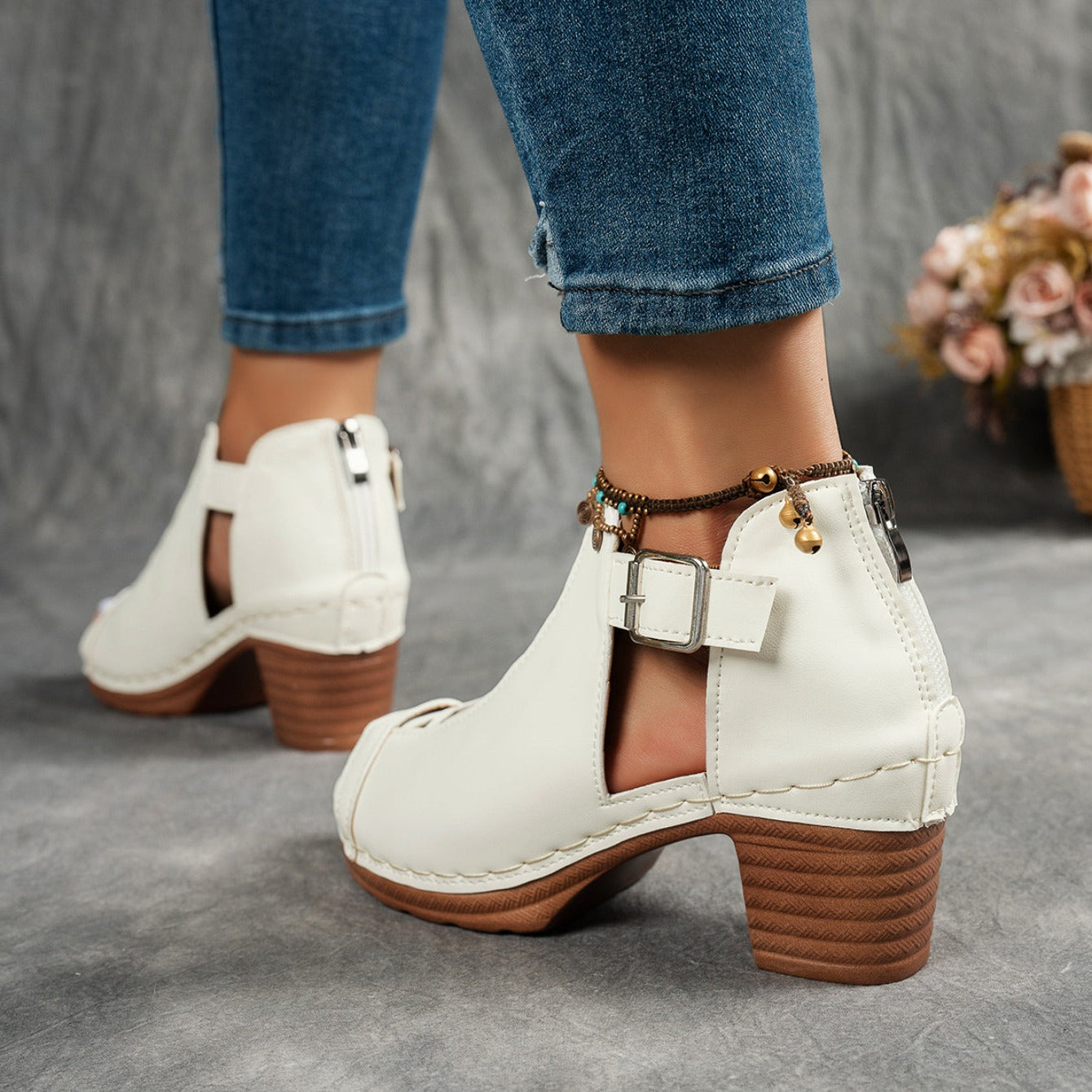 Savannah Cutout Heeled Sandal