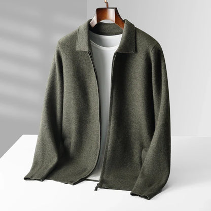 Elliot Collared Knit Jacket