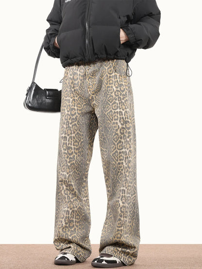 Zarella Vintage Leopard Denim