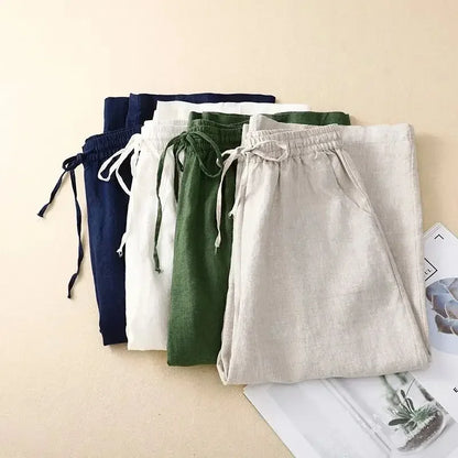 Sage Drift Linen Pants