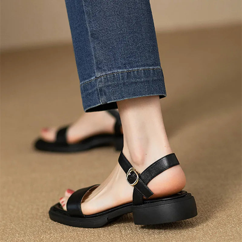 Aria Low Heel Sandals