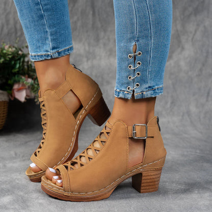 Savannah Cutout Heeled Sandal