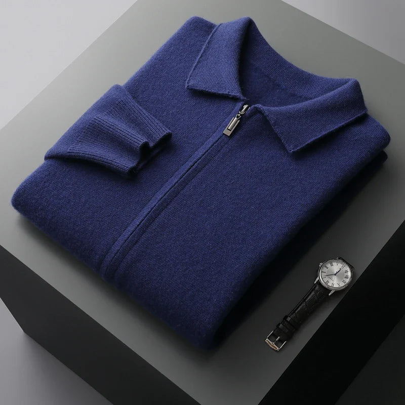 Elliot Collared Knit Jacket