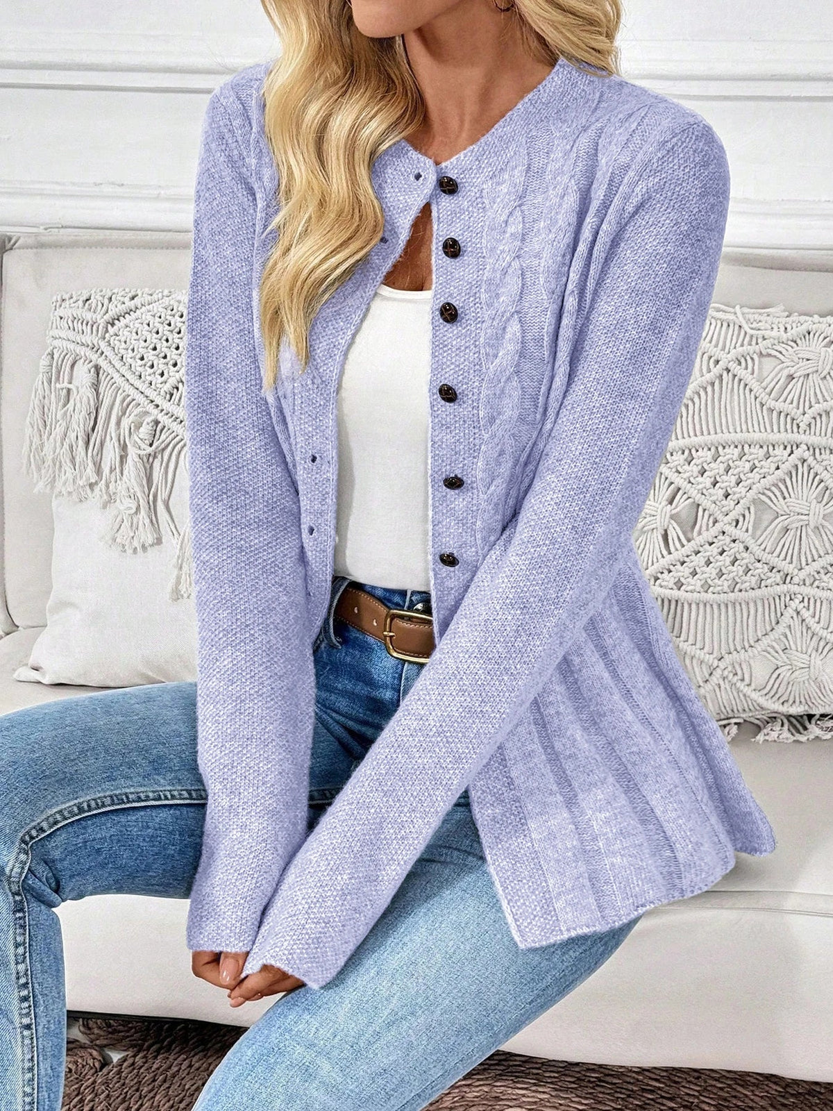 Juliette Cable-Knit Cardigan