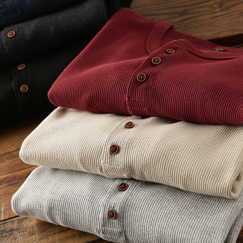 Carter Waffle Knit Henley