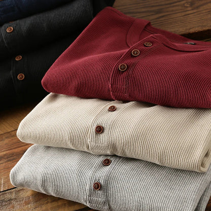 Carter Waffle Knit Henley
