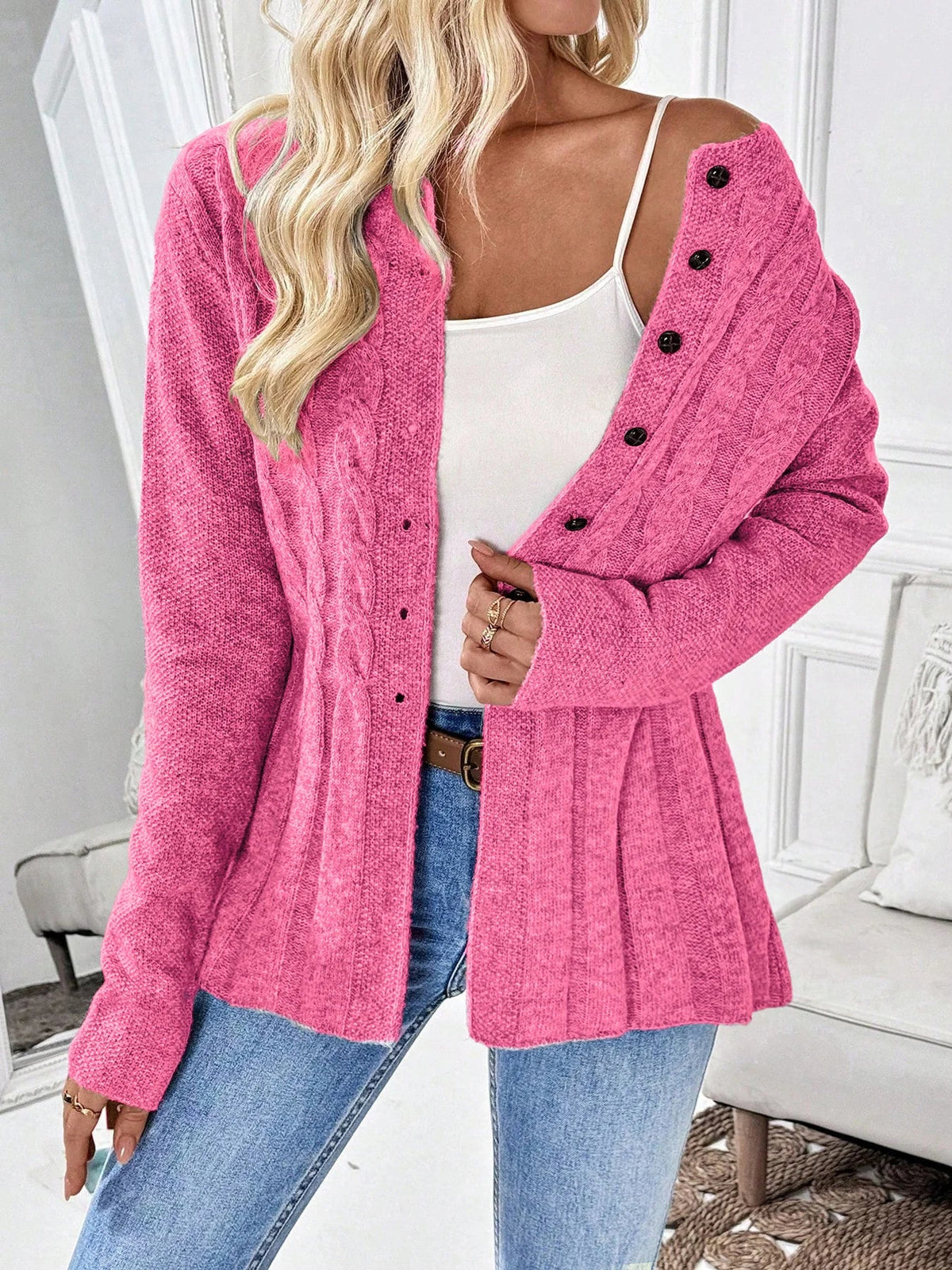 Juliette Cable-Knit Cardigan