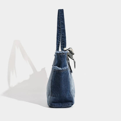 Vintage Bow Denim Bag