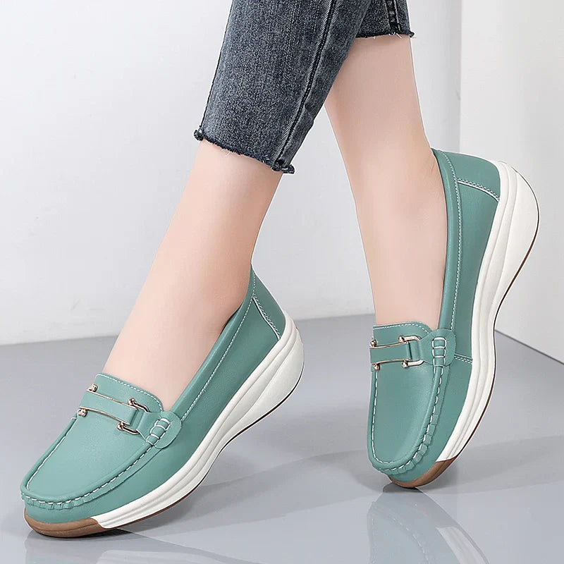 Amelie  Platform Leather Loafer