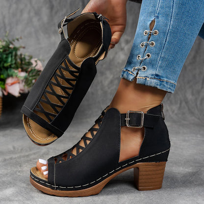 Savannah Cutout Heeled Sandal
