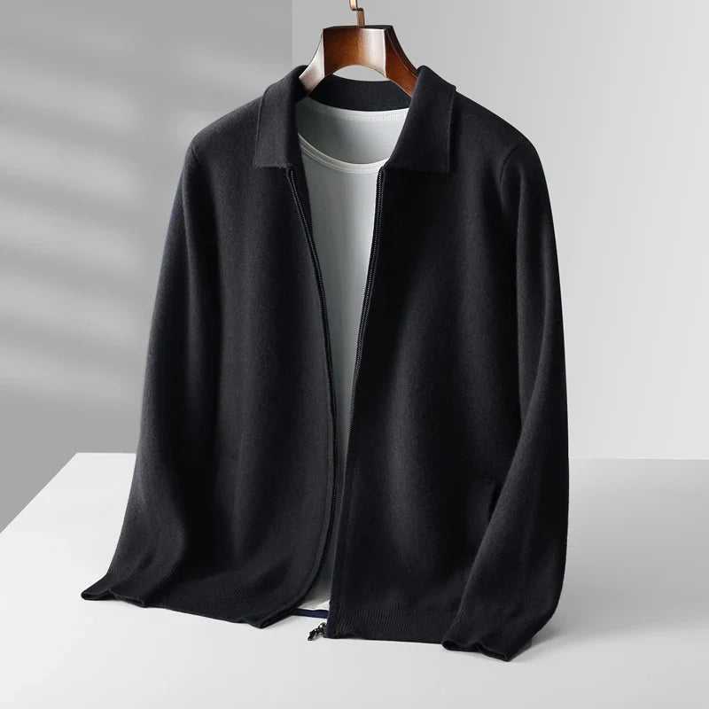 Elliot Collared Knit Jacket