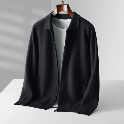 Elliot Collared Knit Jacket