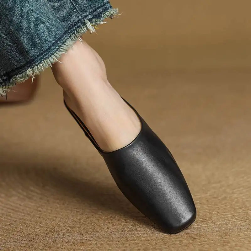 Sienna Leather Mules