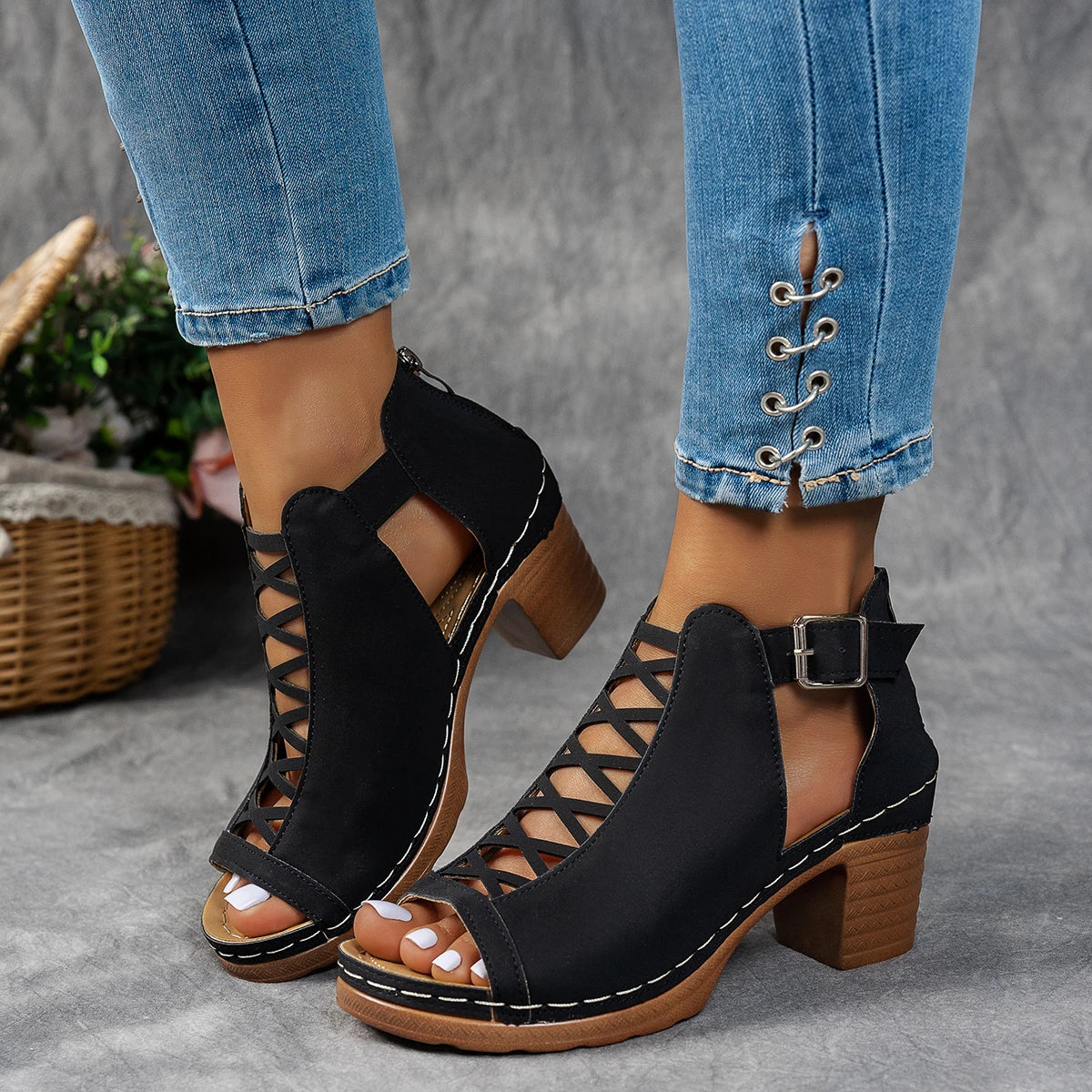 Savannah Cutout Heeled Sandal