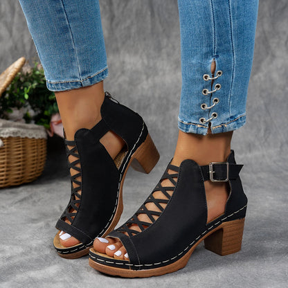 Savannah Cutout Heeled Sandal