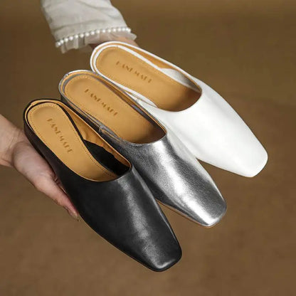 Sienna Leather Mules