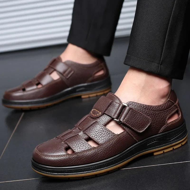 Vittorio Fisherman Leather Sandal