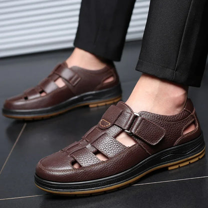 Vittorio Fisherman Leather Sandal