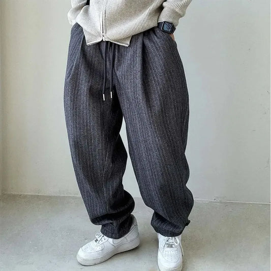 Marcus Relaxed Wool Trousers