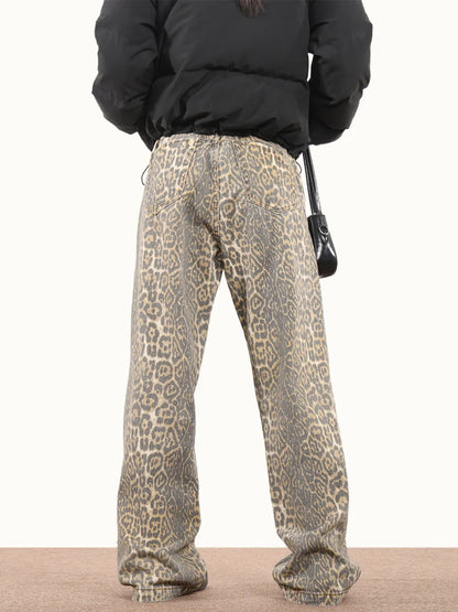 Zarella Vintage Leopard Denim