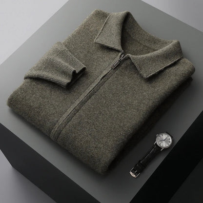Elliot Collared Knit Jacket