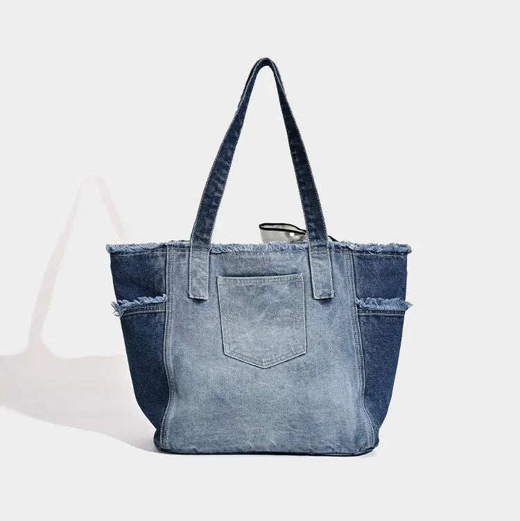 Vintage Bow Denim Bag