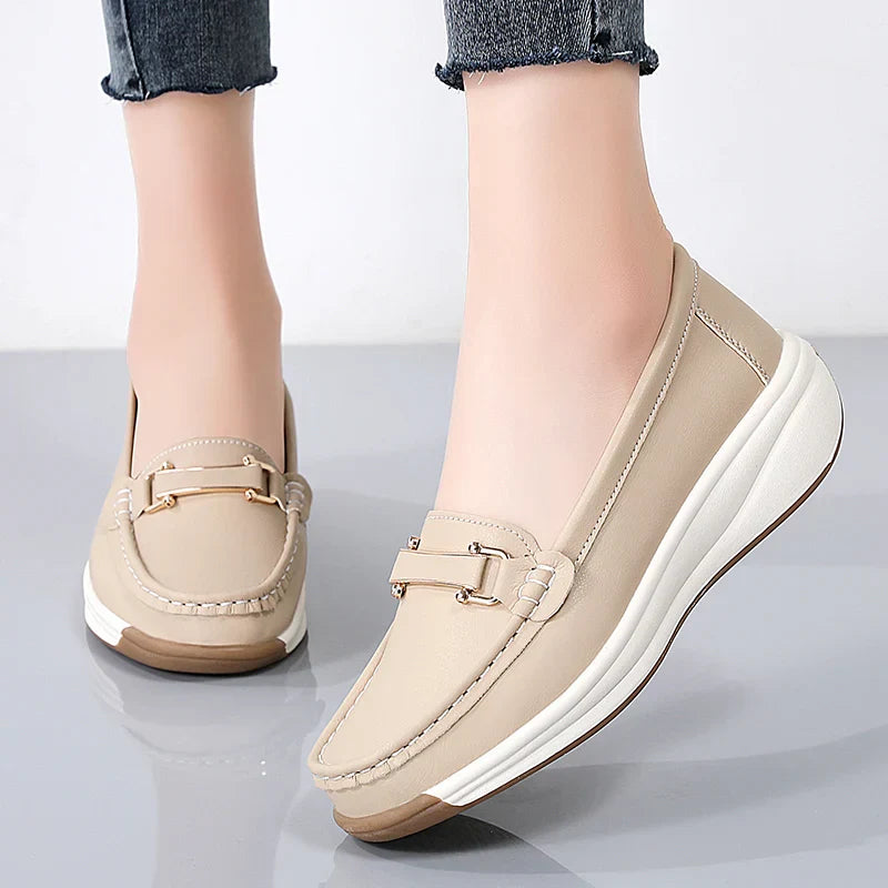 Amelie  Platform Leather Loafer