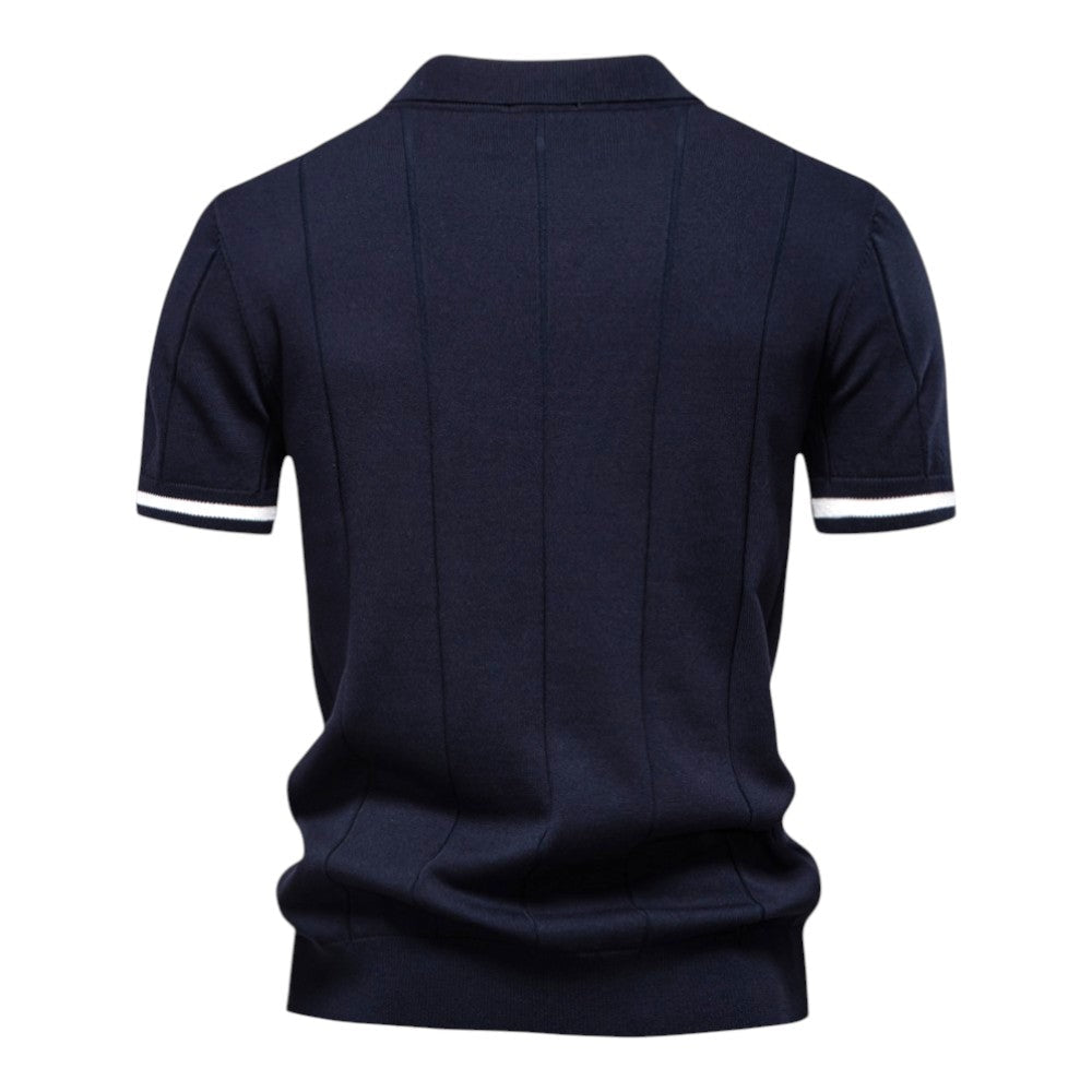 Dante Knit Zip Polo