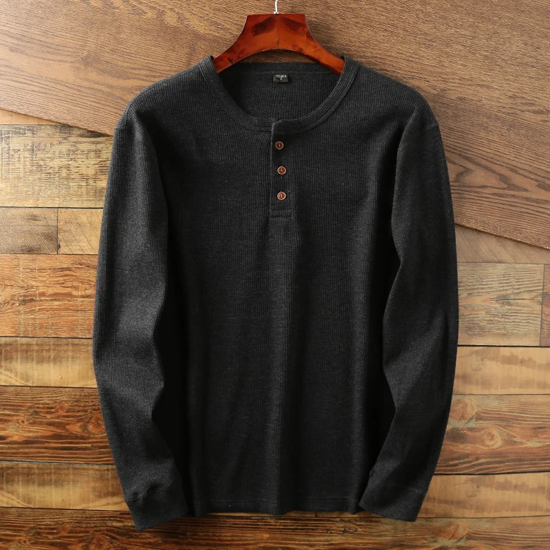 Carter Waffle Knit Henley