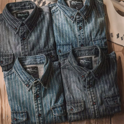 Hunter Pinstripe Denim Shirt
