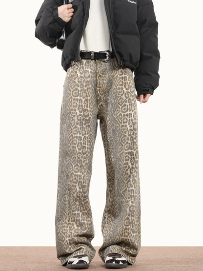 Zarella Vintage Leopard Denim