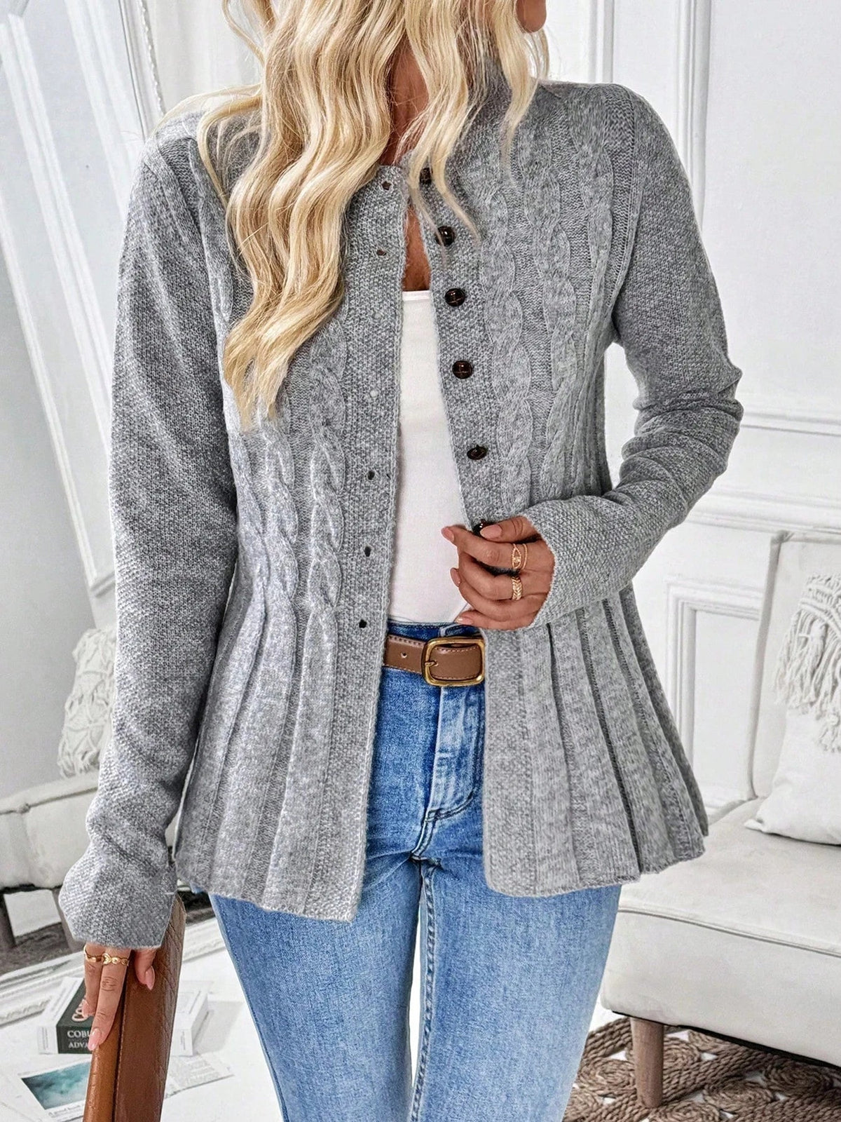 Juliette Cable-Knit Cardigan