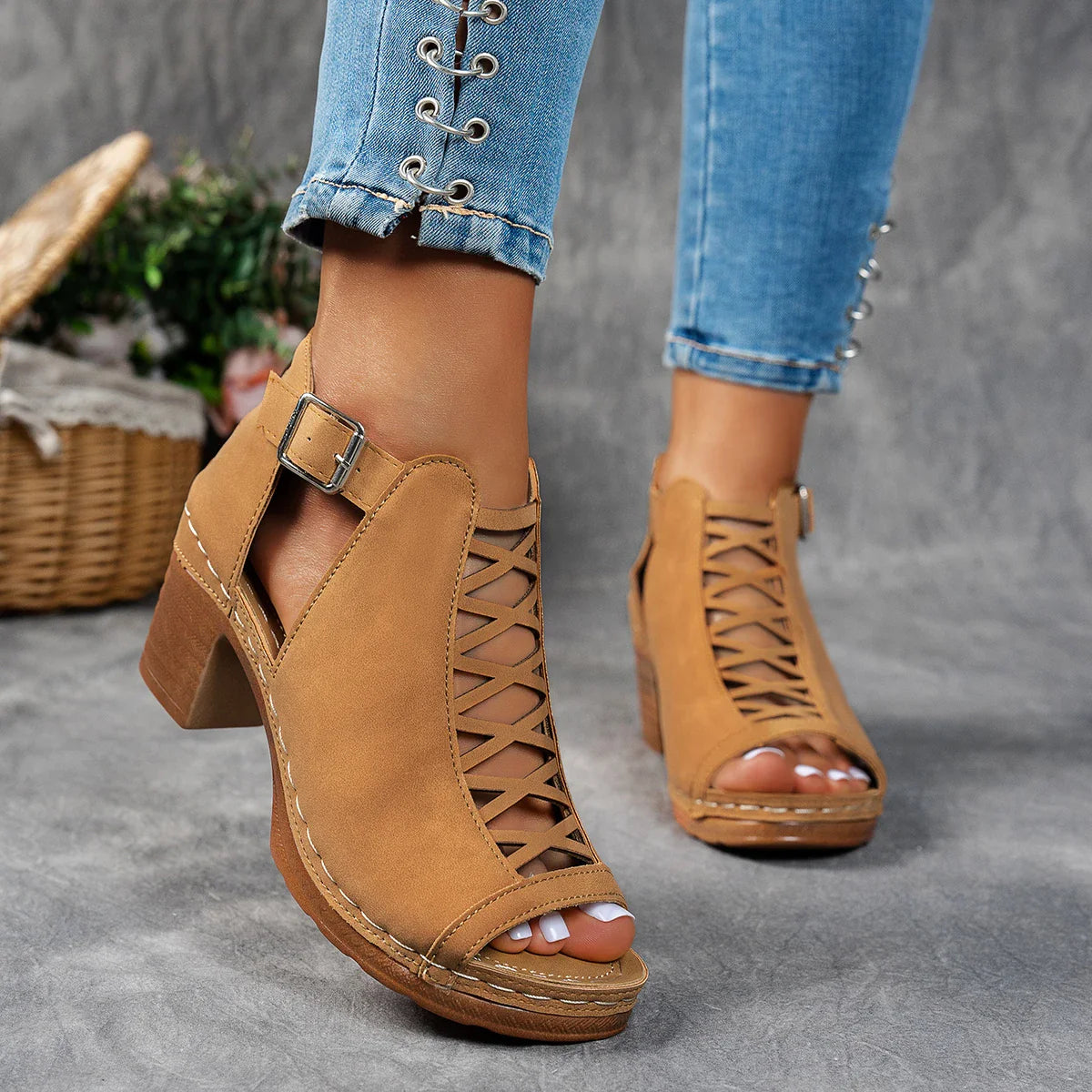 Savannah Cutout Heeled Sandal