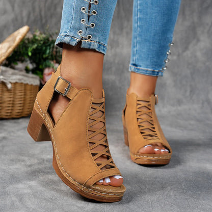 Savannah Cutout Heeled Sandal