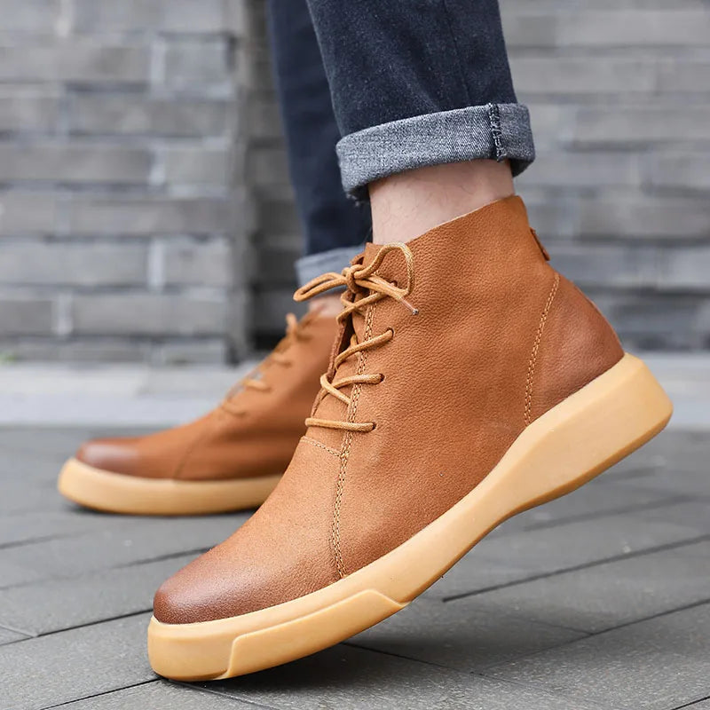 Halden Leather Ankle Boots