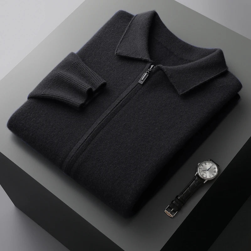 Elliot Collared Knit Jacket