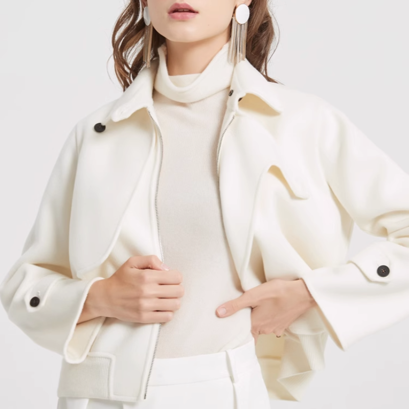 Noria Asymmetrical Wool Jacket