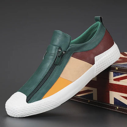 Henry Zip Leather Sneaker