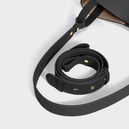 Luxe Noir Leather Tote