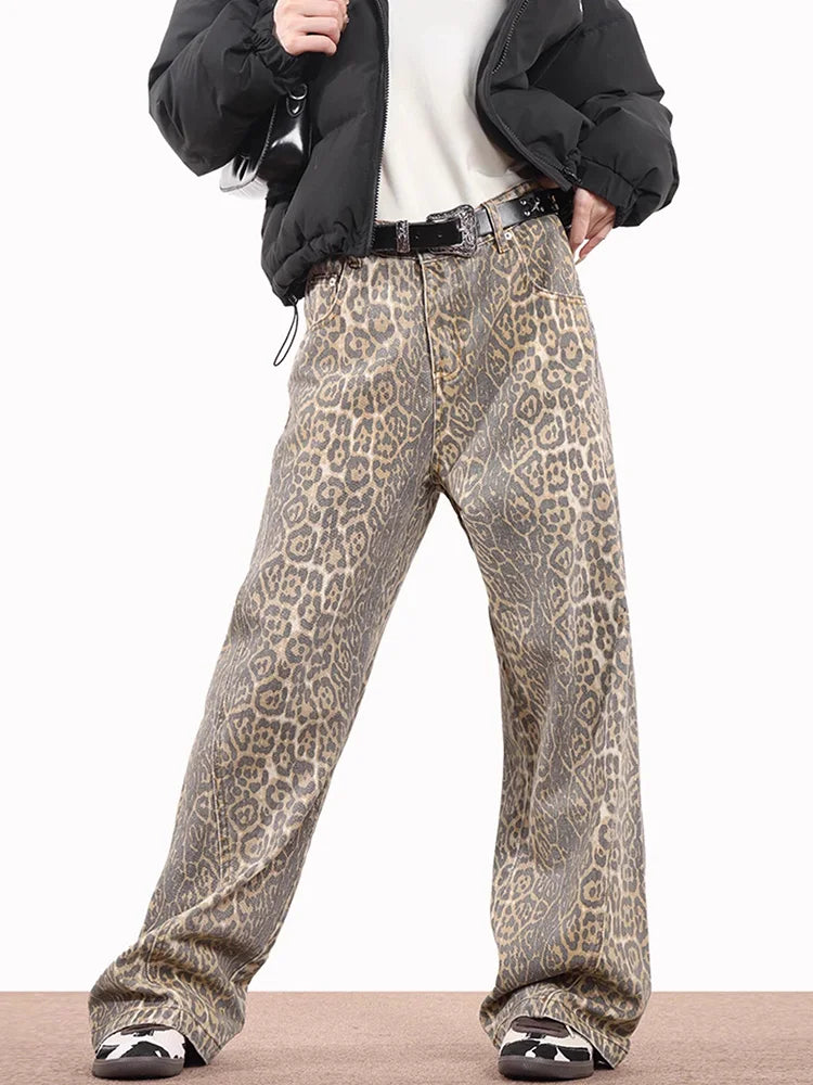 Zarella Vintage Leopard Denim