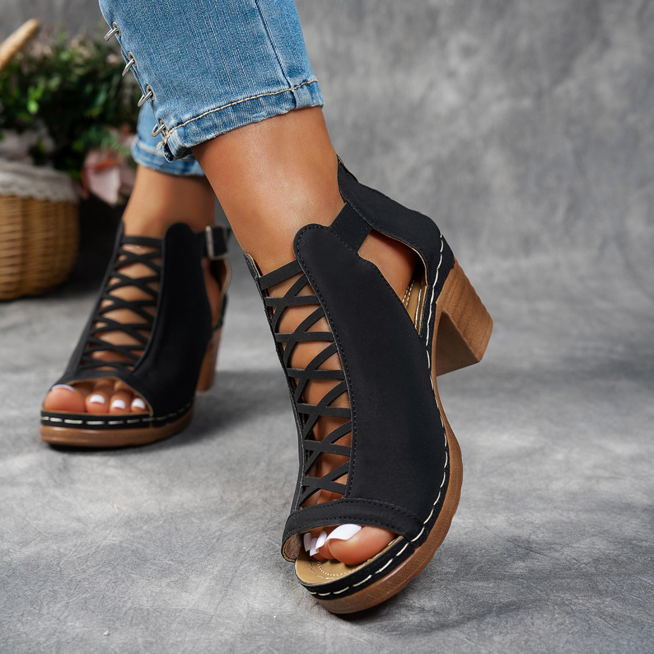 Savannah Cutout Heeled Sandal
