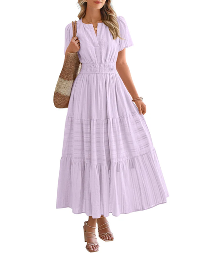 Cassia Smocked Waist Maxi Dress